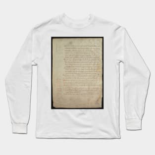 16th century music sheet. Long Sleeve T-Shirt